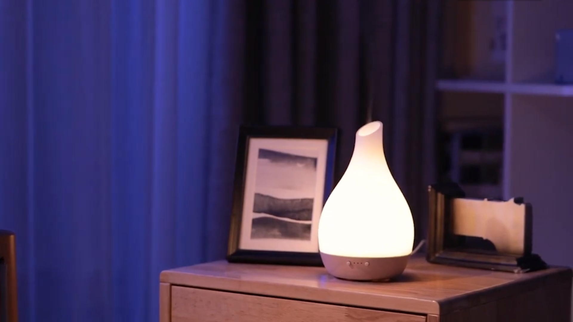 Glass Aromatherapy Diffuser in Bedroom