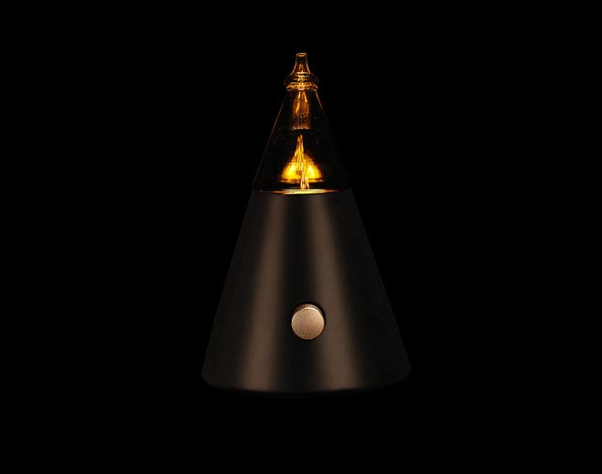 VOC-Glass Oil Tank With Heava Wood Base Nebulizer With Light