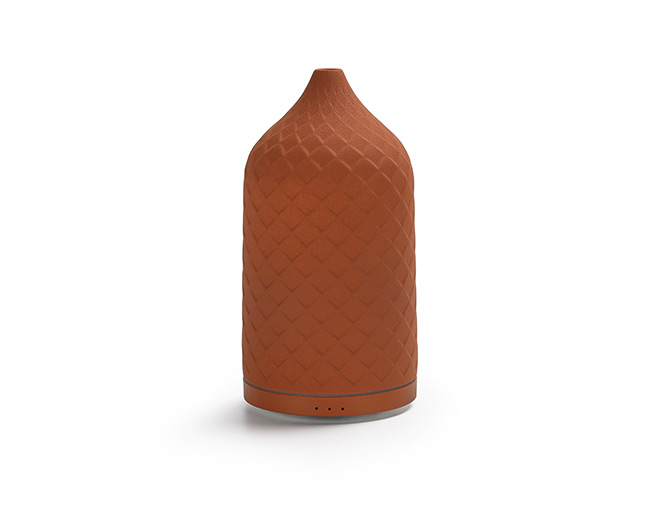 Hiro-ABS Base Ceramic Cover Aromatherapy Diffuser with Light