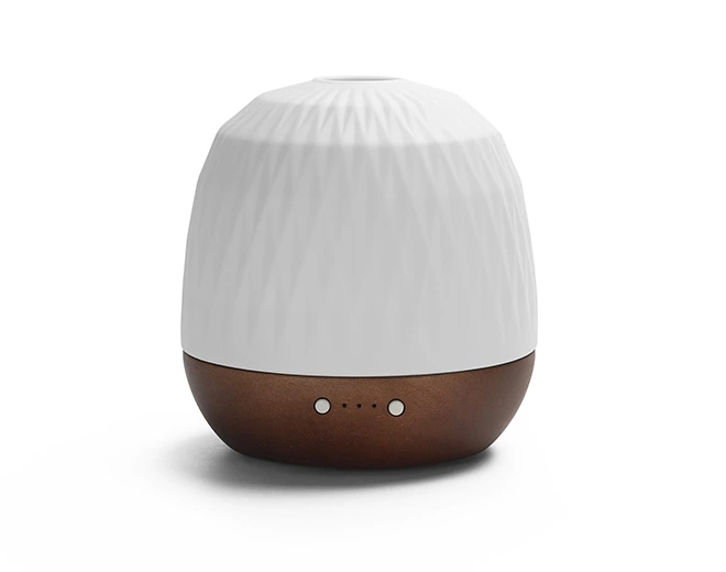 Luca-ECO Friendly Bamboo Base Ultrasonic Diffuser With Warm Yellow Light