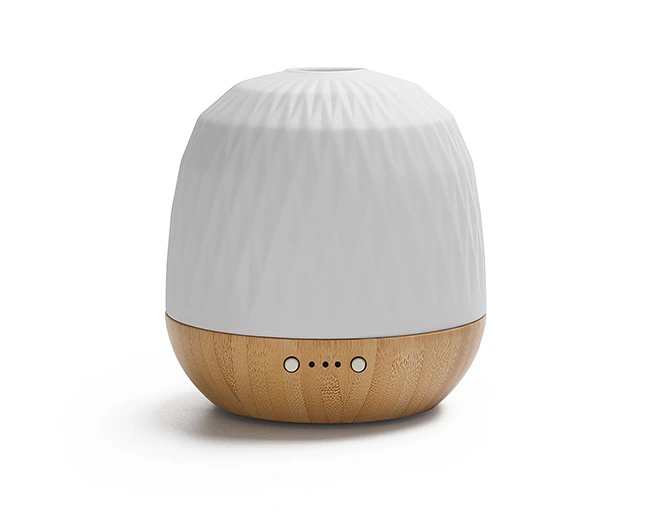 Luca-ECO Friendly Bamboo Base Ultrasonic Diffuser With Warm Yellow Light