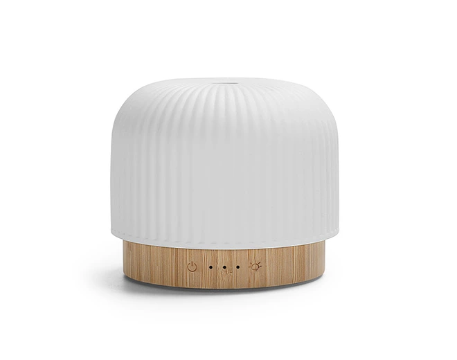 Toba-Natural bamboo base with line pattern porcelain cover