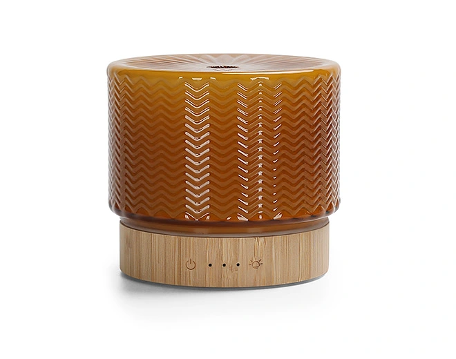 Toba-Natural bamboo base with line pattern porcelain cover