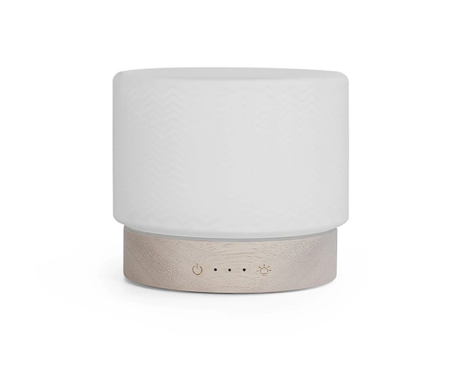 Toba-Natural bamboo base with line pattern porcelain cover