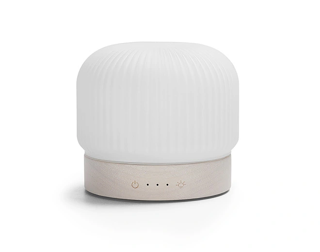 Toba-Natural bamboo base with line pattern porcelain cover