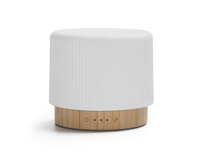 Toba-Natural bamboo base with line pattern porcelain cover